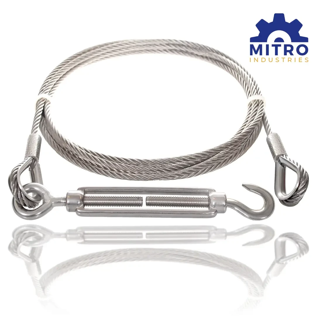 Turn Buckle with Wire Rope Tensioner