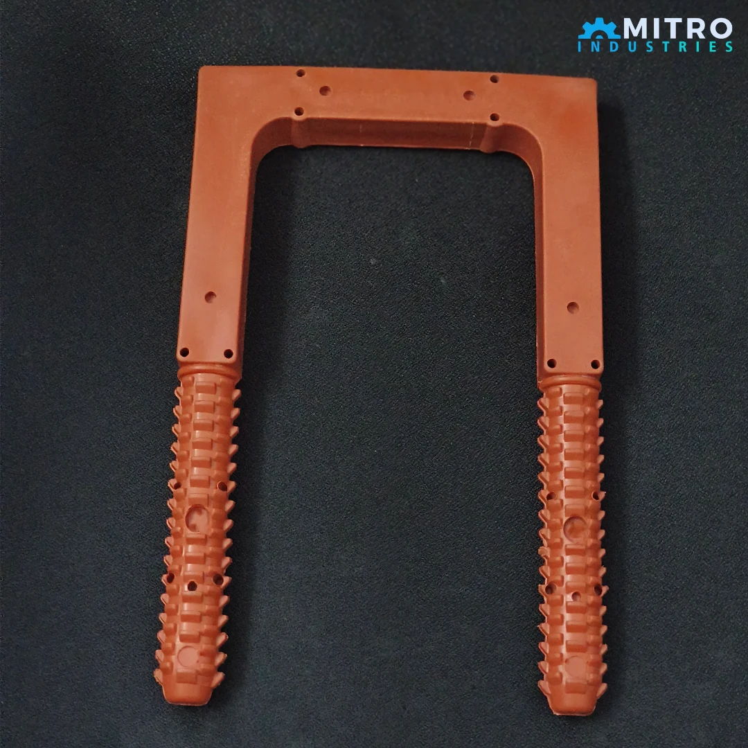 Round Ribbed Arms PVC Footstep