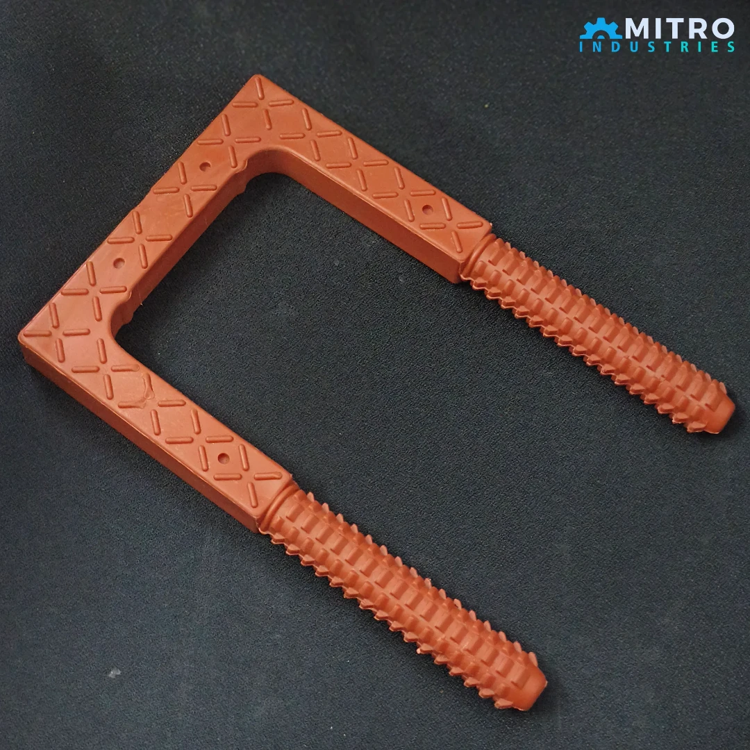 Round Ribbed Arms PVC Footstep